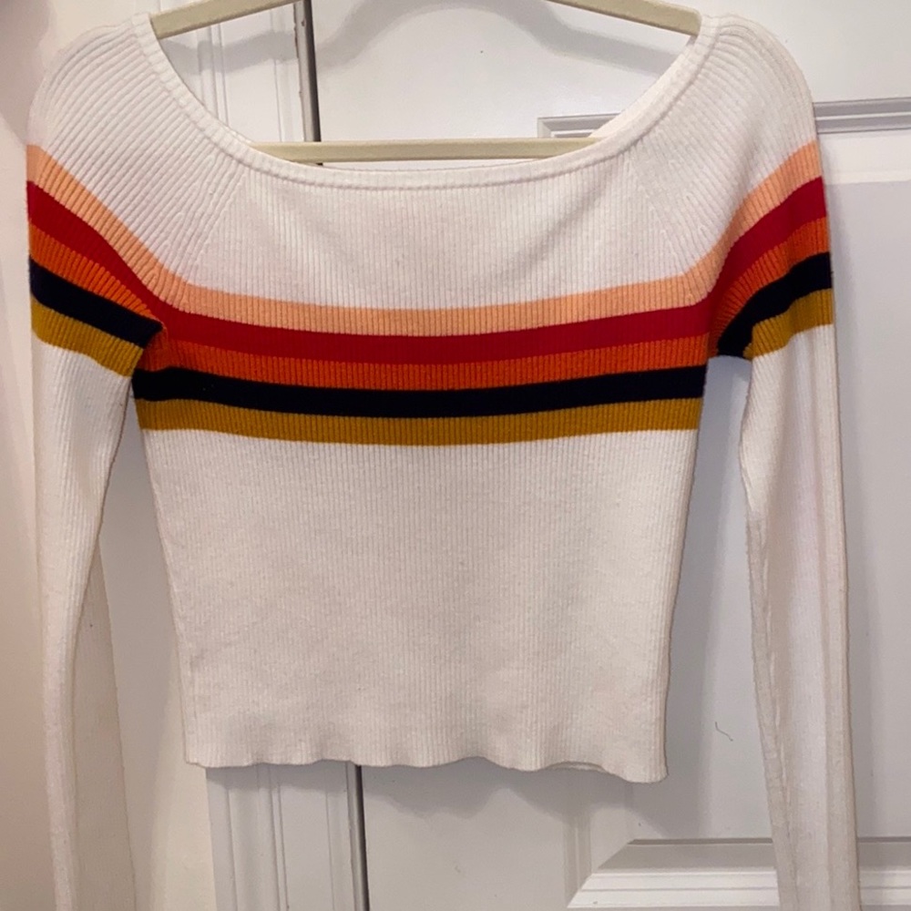 PACSUN GIRLS MEDIUM STRIPED SWEATER